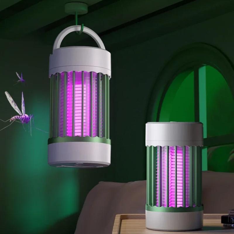 Лампа от комаров, электрическая шоковая лампа от комаров, ловушка для насекомых, USB-порт, борьба с вредителями, крючок для подвешивания для домашнего кемпинга
