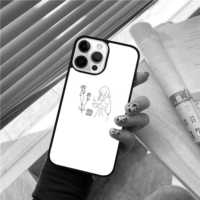 Минималистичная эстетика Линии Искусство Чехол-Ракушка Для iPhone 17 Air 15 16 14 13 12 Pro Max 11 Pro Max Plus Чехол для Телефона