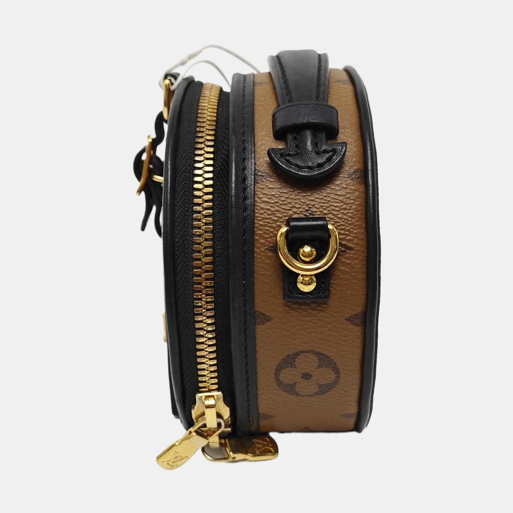 [Б/У] Louis Vuitton Мини-бокс Шляпный 'Коричневый Холст Monogram Reverse' - Отличное состояние #RUBSGE