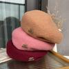 Шерстяной берет, Женская осенне-зимняя мода, Маленькое лицо, Трехмерная утолщенная шляпа-бутон, Литературная шляпа художника