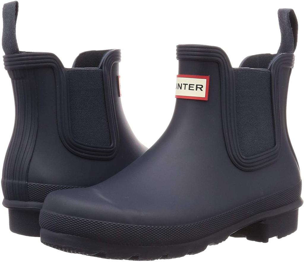 Hunter Оригинальные женские резиновые сапоги Chelsea Rain UK4, WFS2078RMA, темно-синие, (размер 23.0см) (hnt010) [Использовал]