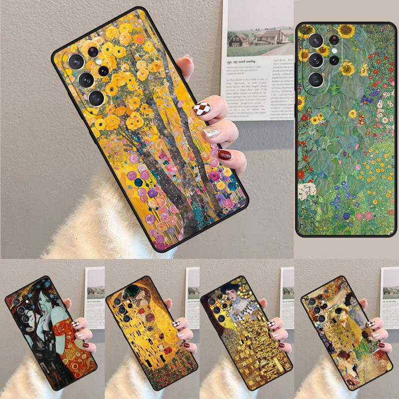 Поцелуй Густава Климта Силиконовый чехол для телефона Samsung Galaxy note 10 pro S26 S25 S24 S23 S22 S21 Plus S25Ultra Capa Cover