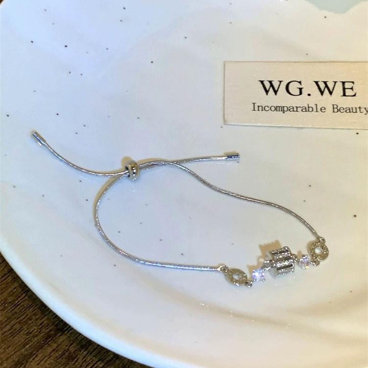 Modern Geometric Silver Bracelet For Women Highend Fashionable Jewelry