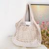 New Large Capacity Shoulder Composite Bag Weave Beach Vacation Handbags Women Knitted Hollow Out Tote Bags