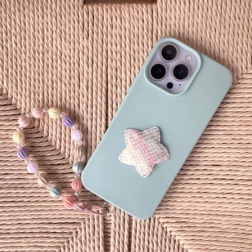 Синий защитный чехол для телефона с жемчужным ремешком для iPhone 11/12/13/14/15/16 Pro/ Pro Max