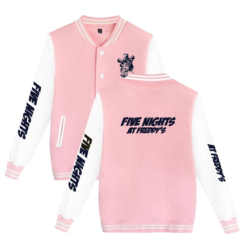 Куртка-бомбер Five Nights At Freddy's для женщин и мужчин, модная бейсбольная куртка в стиле Харадзюку, женская уличная одежда, весенне-осенняя верхняя одежда-бомбер