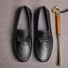 Мужские повседневные туфли из натуральной воловьей кожи, модные туфли Doudou с мягкой подошвой и одной педалью, универсальные туфли для вождения из мягкой кожи