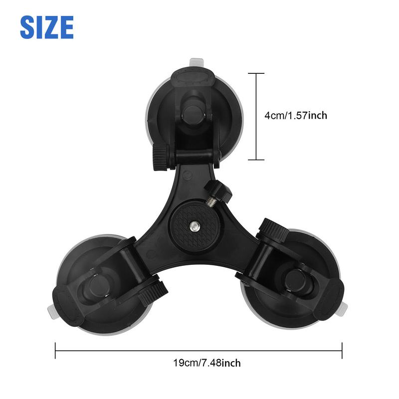 Автомобильный держатель для экшн-камеры, крепление на присоске, крепление для видеокамеры на лобовое стекло, многоцелевая подставка для камеры