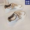 Korean Version of Muffin Shoes Women's Shoes Little White Shoes 2025 Summer New Versatile Flat-bottomed Breathable Board Shoes Casual Shoes Wome
