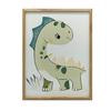 Poster Smiling Dinosaur Poster Smiling Dinosaur, 30X40 Cm, Frame Wooden Light Oak, Paper Matte 230 Gsm