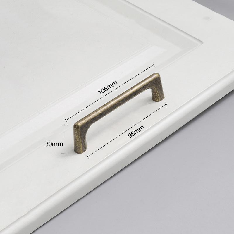 Retro Antique Bronze Furniture Pull Durable Aluminum Handle for Cabinet Wardrobe Storage Drawer Kitchen Decor