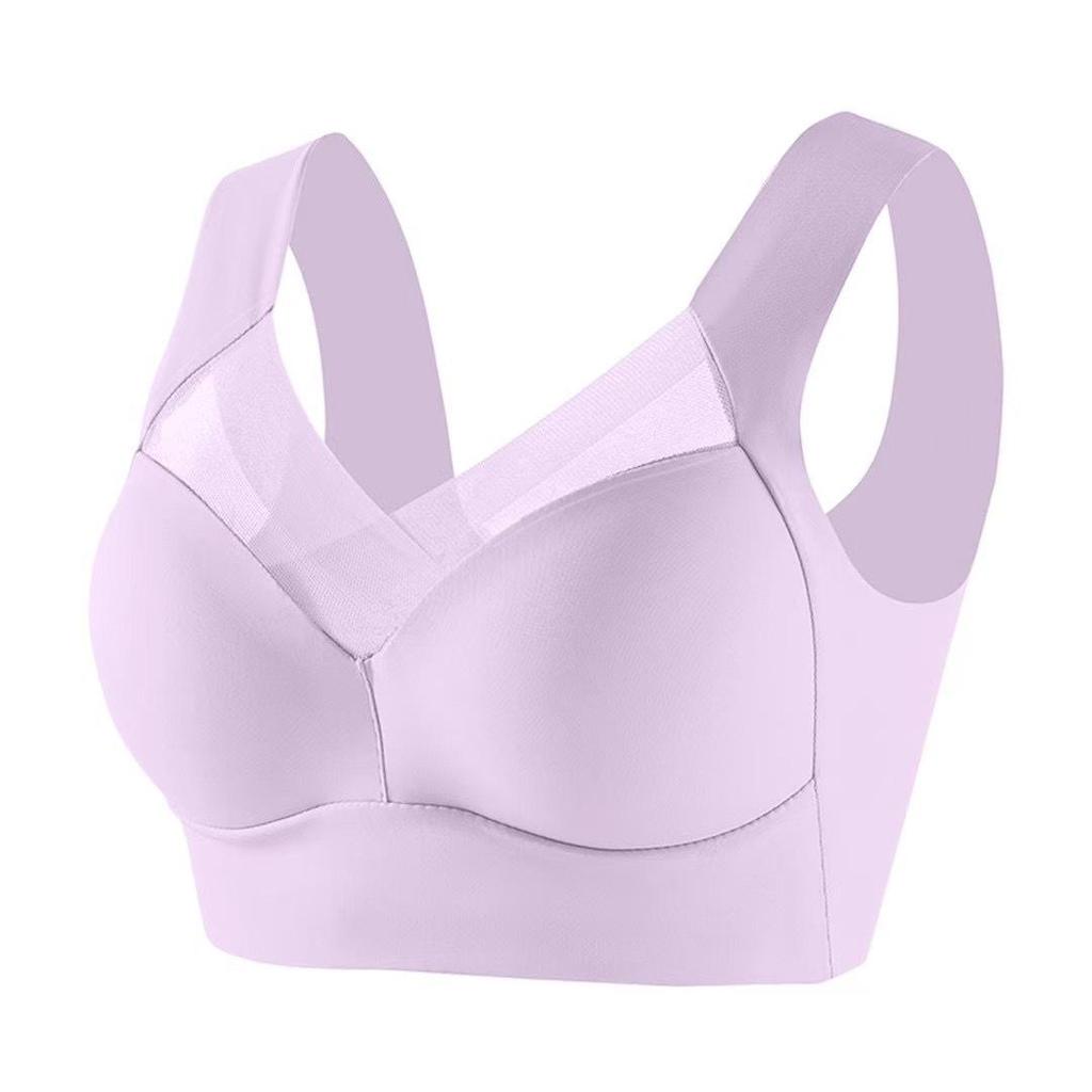 Seamless Silk Sports Bra: Anti-Sag, Fixed Cup, Wireless Design with Beautiful Back