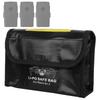 Drone Battery Safe Bag Explosion Proof Fireproof Storage Protective Case Fit for DJI Mavic Air 2(3 Batteries