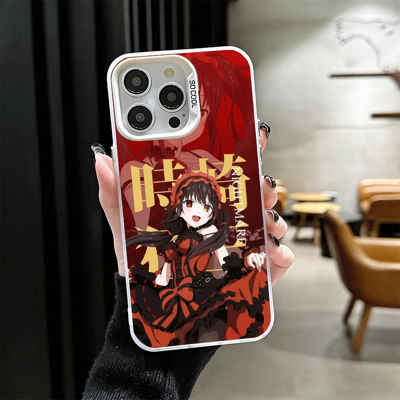 Date A Live Токисаки Куруми Ударопрочный Чехол для Телефона для iPhone 17 Air 16 16E 15 Pro Max 14 Plus 13 Mini 12 Задняя Крышка Противоударный Fu