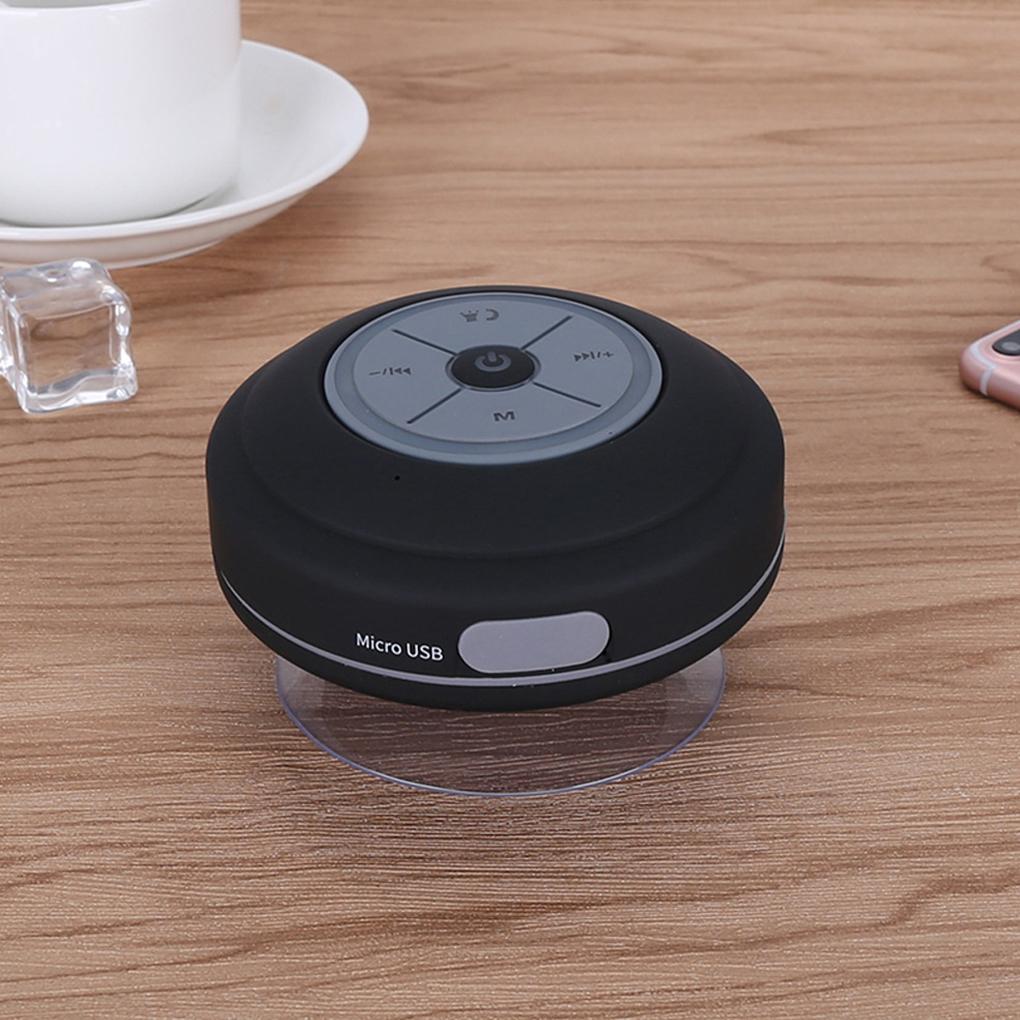 Светодиодный водонепроницаемый беспроводной Bluetooth-динамик сабвуфер для душа + присоска