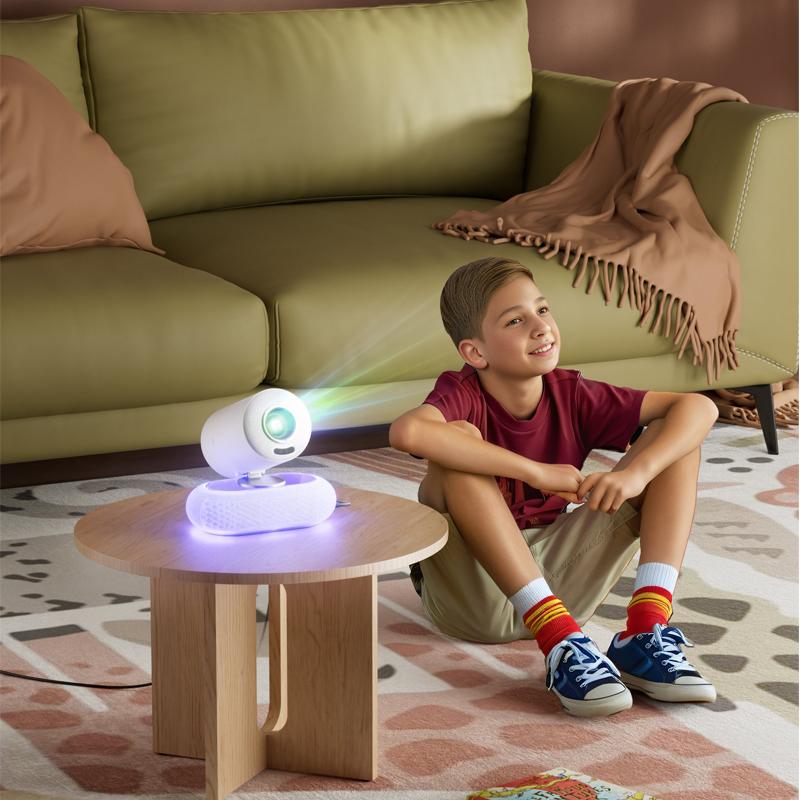 Vivicine Новейший YT900 Android 13 1920x1080p Full HD 1080p Проектор для домашнего кинотеатра, Автофокус, Автоматическая коррекция трапецеидальных искажений