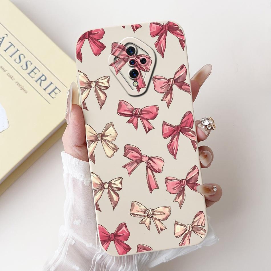 For Vivo S1 Pro (1920) / S1 (1907) Beautiful Bow Rose Painting Phone Case For Vivo S1 S1Pro Soft Silicone Shockproof Cases