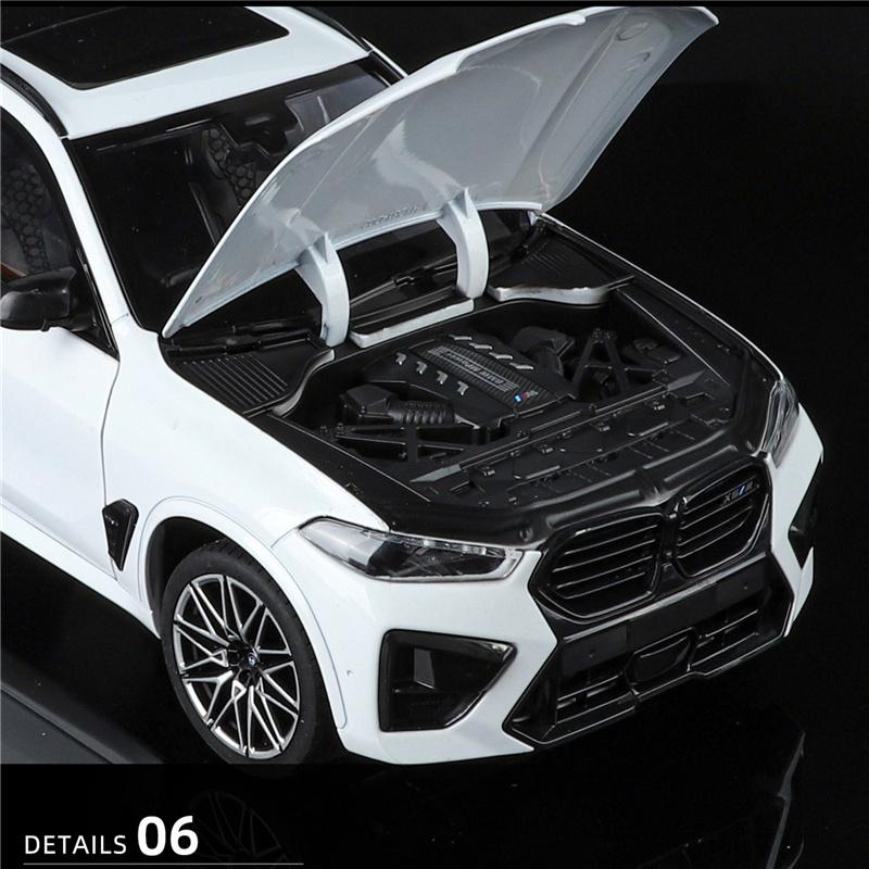 1/18 BMW X5M 2025 Внедорожник Сплав Модель автомобиля Литые Металлические Внедорожники Модель автомобиля Высокая Симуляция Коллекция Детская Игрушка Подарок