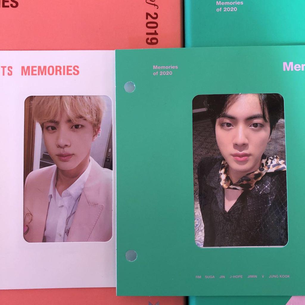 [USED] BTS Trading Card JIN Memories 2019 2020 JIN Photo Card