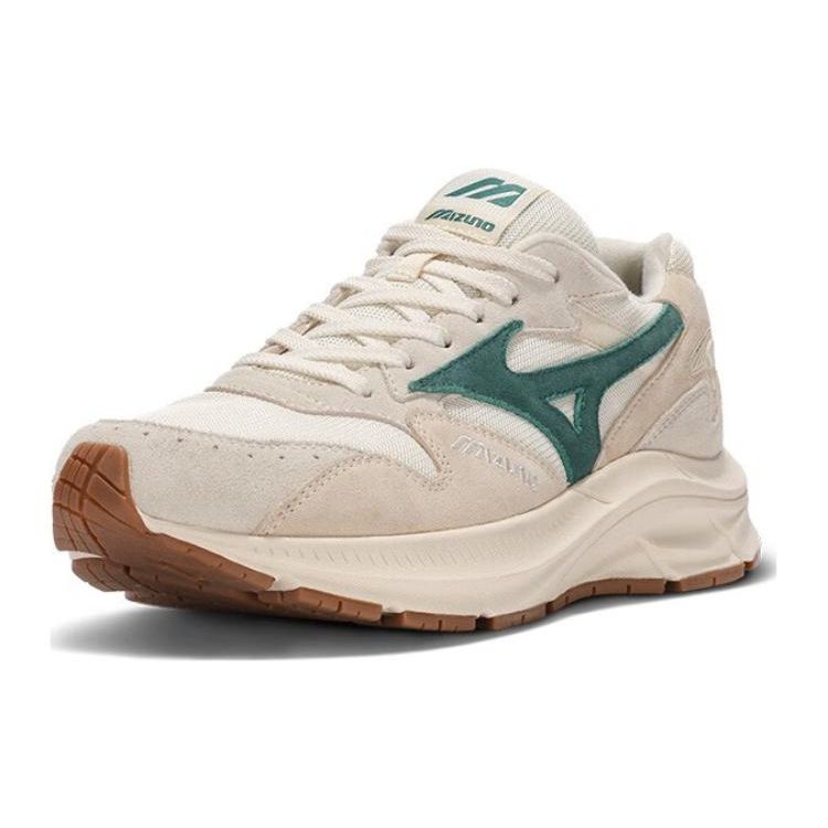 Mizuno Unisex Retro Breathable Casual Sneakers White Navy D1GH2323-04