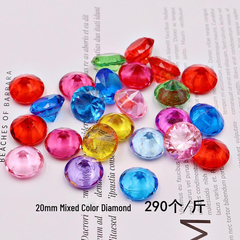 Kids' Gemstone Treasure Shell: Acrylic Diamond and Conch Archaeological Toy.