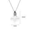 Transparent Glass Glass Bottle Necklace Ashes Holder Perfume Vial Pendant Memorial Necklace