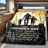 Father'S Day Blanket Personalized Name Soft Comfortable Stylish Blanket Car Blanket Perfect For Travel Camping Outdoor Home Suitable For All Seasons