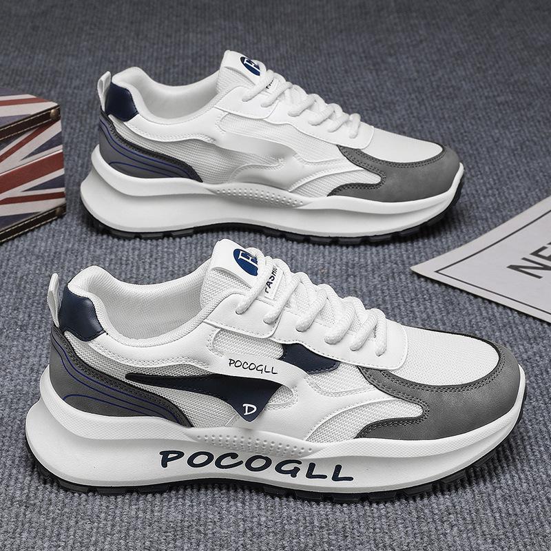 Мужская обувь 2025 новая летняя дышащая сетчатая универсальная повседневная обувь молодежная для улицы работы спорта модная обувь