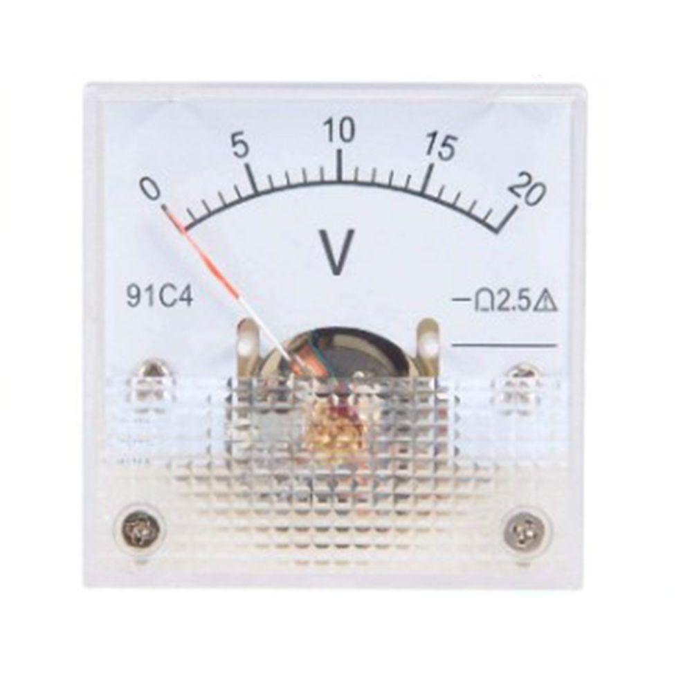 91L4 Pointer Type DC Voltmeter Square Analog Panel Voltage Gauge Voltage Meter Generator