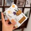 Ручной Канвасовый Держатель для Карт со Слоном, Надежная Застежка-Кнопка, Легкий, Тонкий, для Школьников, Повседневного Использования
