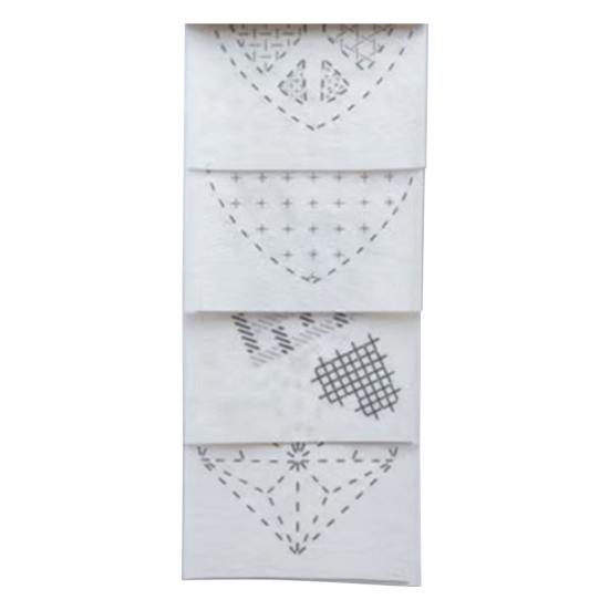 4 шт. Шаблон для вышивки сашико, геометрический узор сашико, трафарет для многоразового использования, узор для вышивки сашико для ручной стежки и вышивки