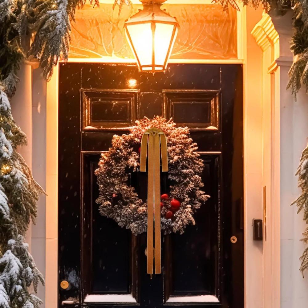 6pcs/set Christmas Gift Velvet Bows Vintage Velvet Ribbon Bow New Christmas Tree Bows