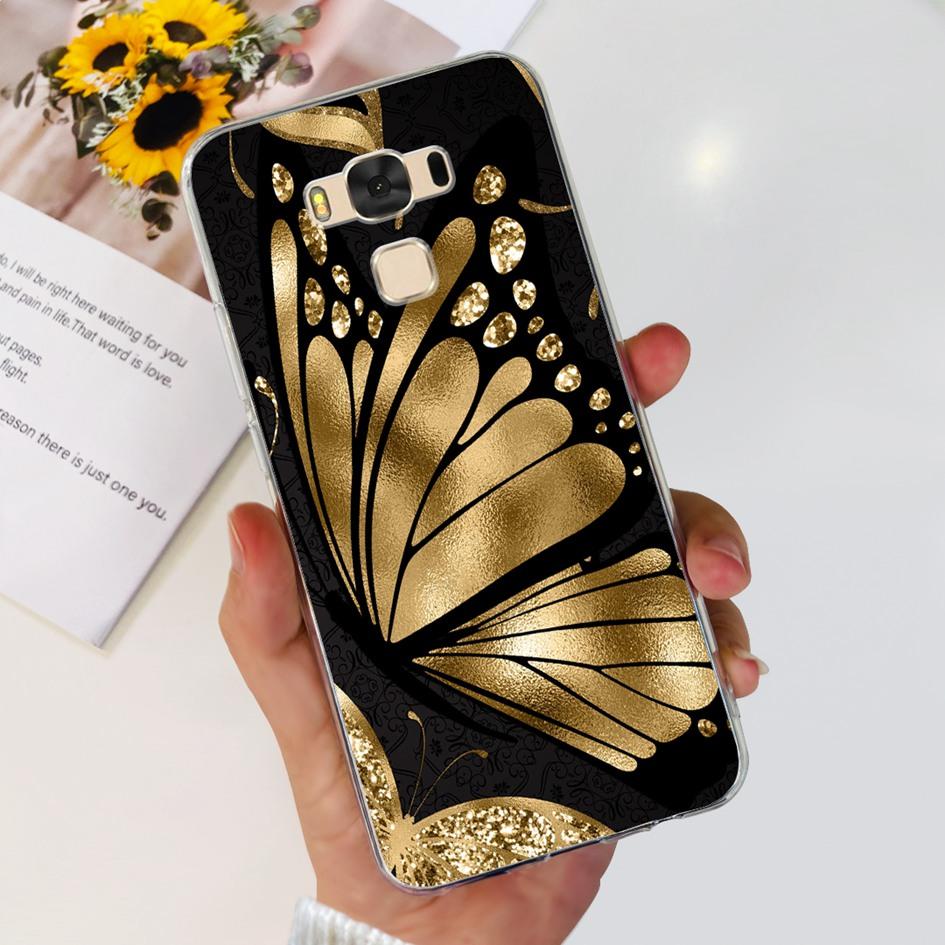Чехол для Asus ZenFone 3 Max ZC553KL Популярный Цветок Бабочка Мягкий Силиконовый Чехол для Телефона Для ASUS X00DD X00DDA XOODD ZC553KL Funda