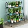 3 Layers Iron Flower Pot Stands Plant Shelf Stand Succulent Rack Balcony Simple Indoor Garden Shelves Shoes Book Rack Home Decor