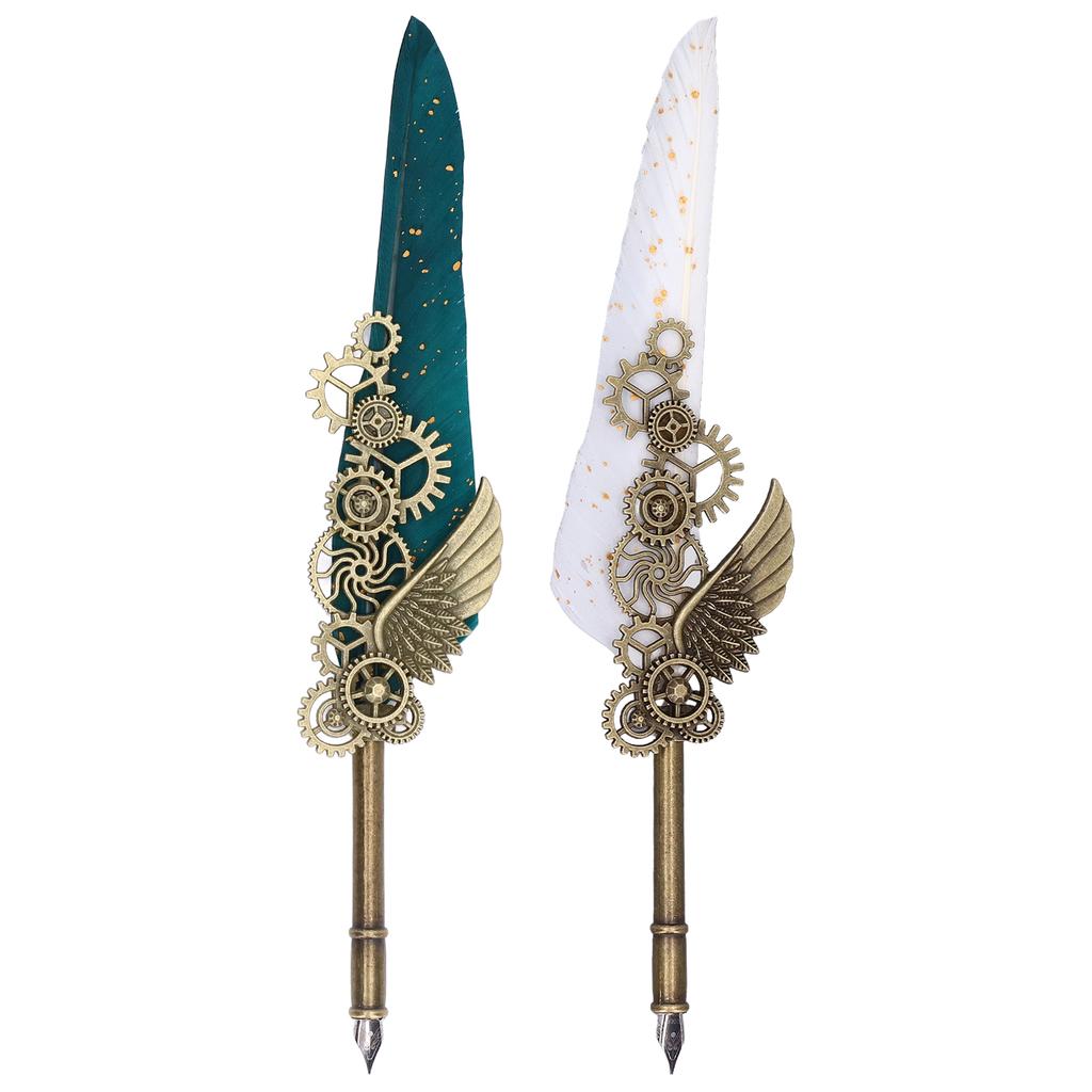  Ручка в европейском стиле, британский ретро-стиль, золотая ручка из нержавеющей стали, деловая ручка с резьбой 