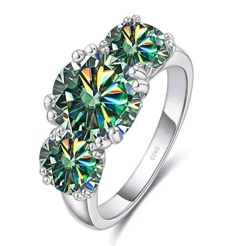 Sace Gems Сертифицированное GRA кольцо с муассанитом 2 карата VVS1 Lab Diamond Solitaire Кольцо для женщин Обручальное кольцо с обещанием ювелирных изделий