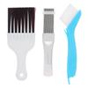 3pcs Multi-Functional Air  Conditioning Condenser Fin Cleaning Brush Stainless Steel Fin Comb  Plastic Brush