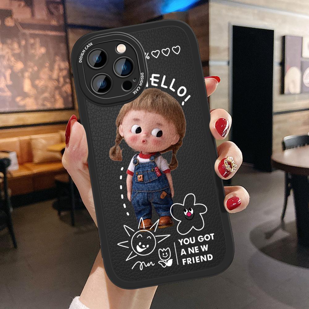 Тонкий мультяшный милый кожаный чехол для девочек из искусственной кожи, чехол для телефона для Huawei Honor Infinix iPhone Vivo