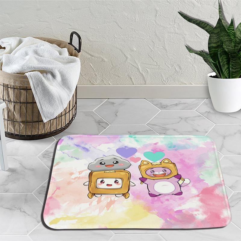 Lankybox Boxy Foxy Rocky мультяшный ковер для спальни, коврик для украшения, аниме, уличный ковер, нескользящий ковер, подарок на день рождения