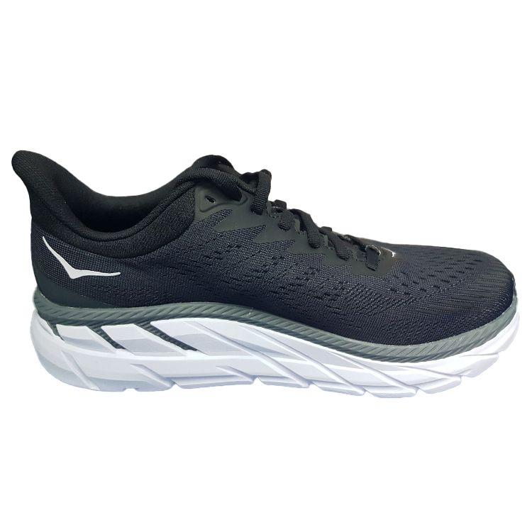 HOKA One One Clifton 7 Удобные Универсальные Ткань Синтетическая Кожа Нескользящие Прочные Дышащие Легкие Низкие Кроссовки для Бега 1110534-BWHT