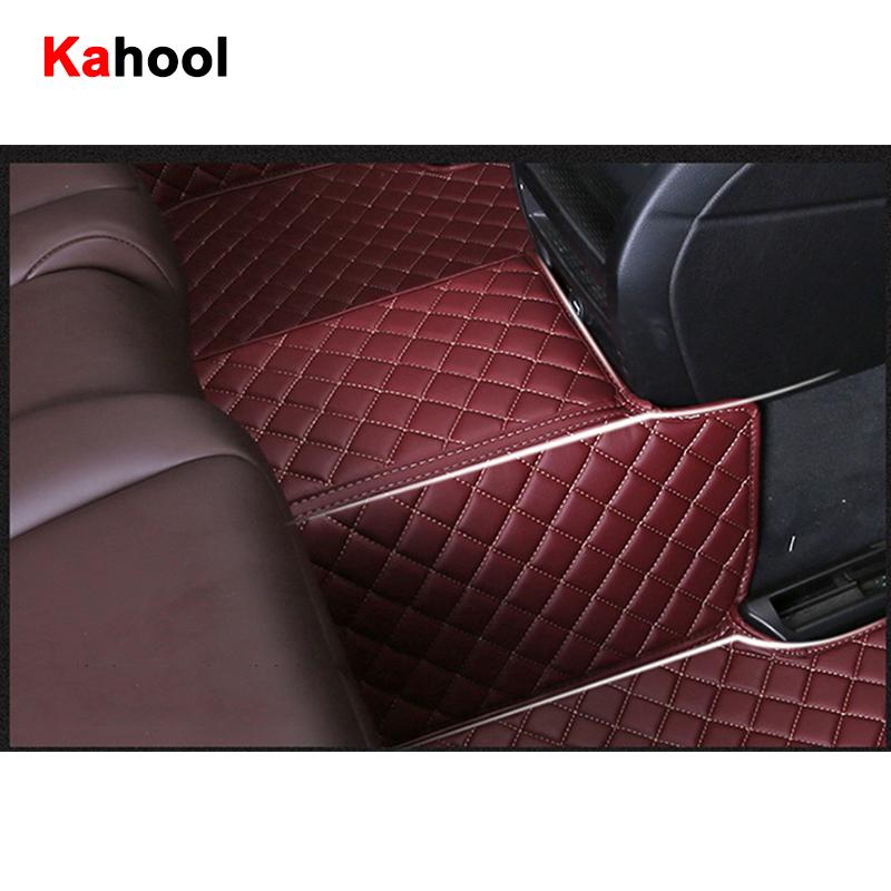 KAHOOL Custom Car Floor Mats For Mitsubishi Pajero V73 V77 V93 V97 Auto Carpets Foot Coche Accessorie