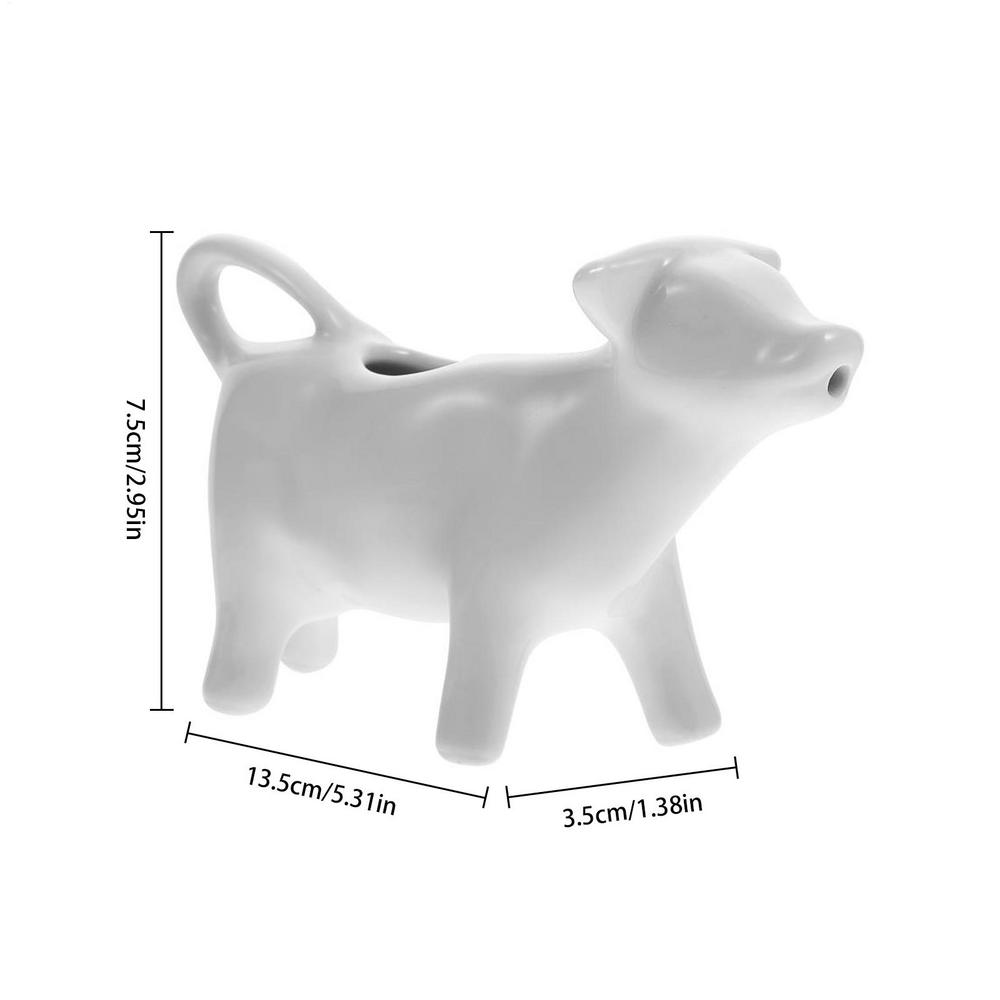 Pitcher Milk Creamer Ceramic Jug Cow Coffee Cup Sauce Gravy Dispenser Pourer Frothing Mini Container Serving Boat Frother