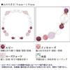 [Shinjuku Gin No Kura] July Birthstone Ruby Bracelet for Women, Natural Power Stones, Cut Ruby, Rose Quartz, Inca Rose, and Pink Crystal