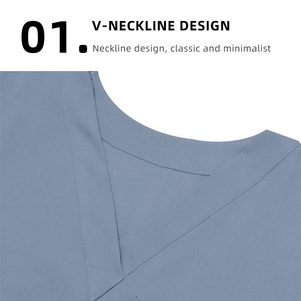 Женский и мужской скрабы, медицинская форма, лабораторный комплект, мужской оптовый комбинезон для клиники, больницы, врача с v-образным вырезом, модный скраб, аптека, одежда для медсестры