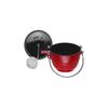 STAUB Круглый чайник Вишневый чайник Чайник Горшок Совместим с индукционными плитами Круглый чайник 16,5 см 40509-904