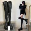 Fashion Winter High Boots For Women Fashion Thick Sole Long Boots Female Elegant Platform Women's Over the Knee High Botties