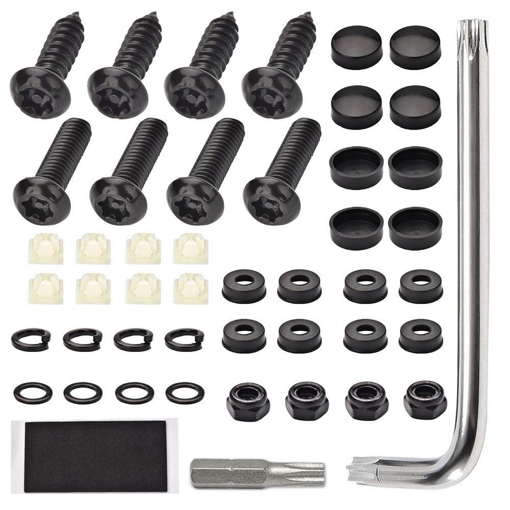 Набор винтов для защиты от кражи автомобиля, саморезы из нержавеющей стали, винты для защиты номерного знака