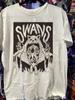Винтажная хлопковая белая футболка группы Swans Унисекс Концертная от S до 5XL DO642 Унисекс Футболка