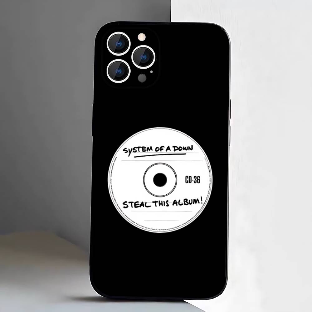 Чехол для телефона System of a Down Rock Band Для iPhone 17,16,15,14,13,12,11,Pro,XS,Max,XR,Plus,E,SE4,Mini Черный Мягкий Чехол