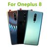 Крышка батарейного отсека 6,55 дюйма для Oneplus 8 1 + 8, задняя стеклянная крышка, замена корпуса задней двери с объективом камеры + логотип